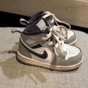 Jordan Kids' Sneakers - Gray, White, and Black